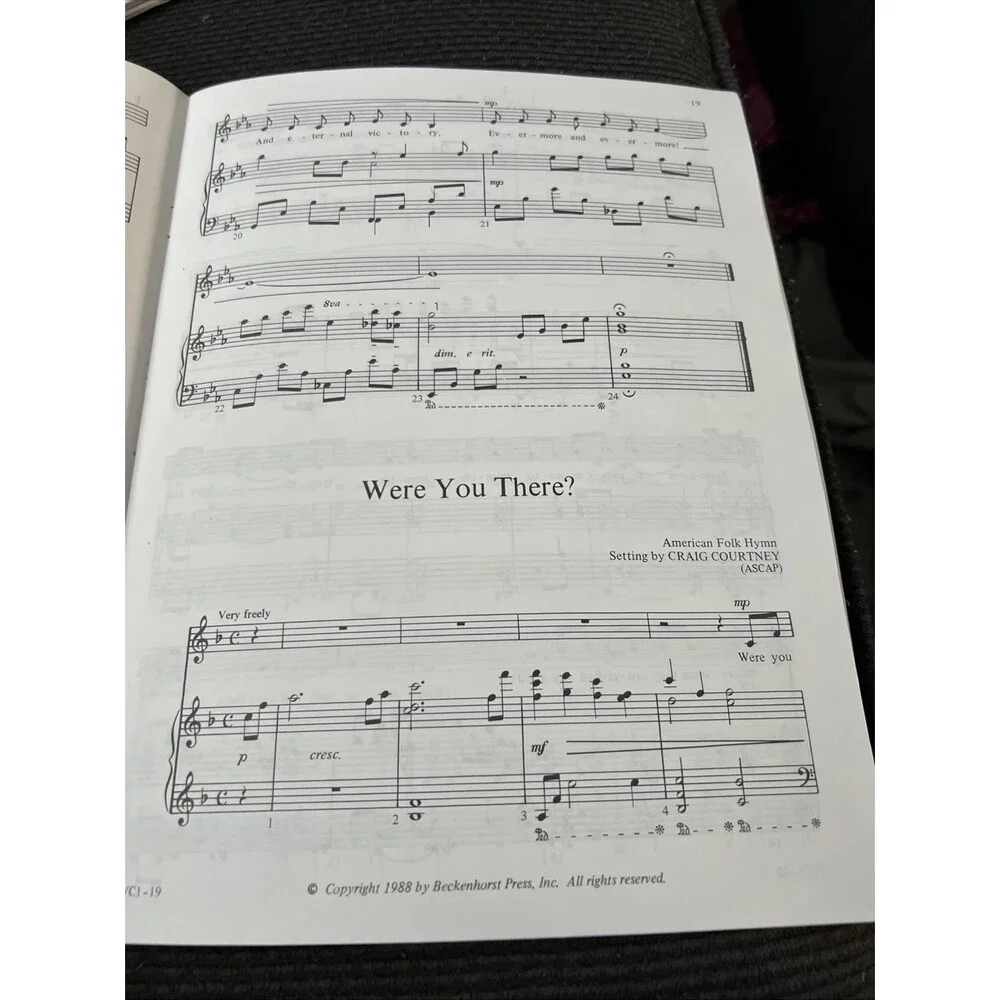 Christian Songbook Music for the Master, 9 Hymn Settings Med Voice Courtney VG